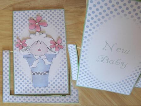 New Baby Spinner Card by Sarah Bell