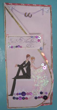 Wedding Tear Drop Card by Sarah Bell