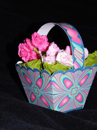 Kaleidoscope Treat Basket & Tag #5 by Sarah Cope