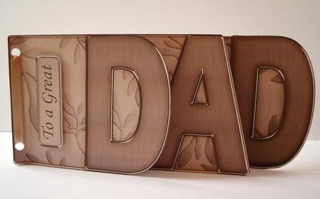 Dad Elegant Metallic Book Sheet by Sarah Coulson