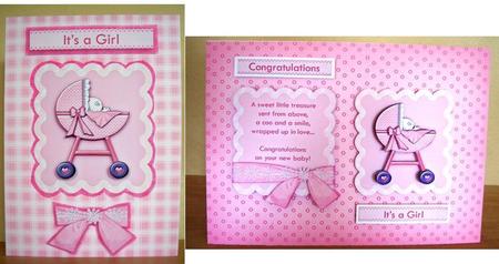 New Baby Girl Card Kit by Sarah Coulson