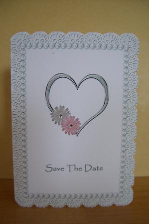 Silver Heart Save the Date by Sarah Coulson