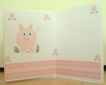 Cute Pig Vellum or Insert by Sarah Coulson