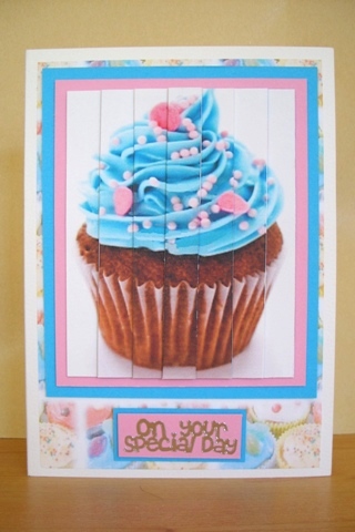 Blue Yummy Cupcake by Sarah Coulson