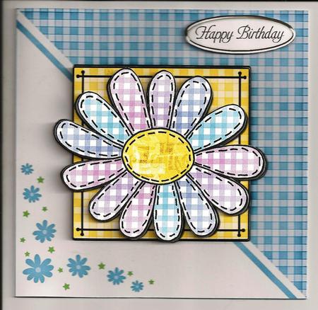 Patchwork Petals Quick Card with 3D Decoupage by Sarah Coulson