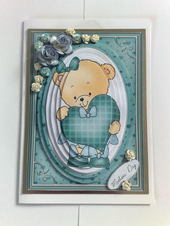 A4 Rosie's Heart in Jade Pyramage Kit by Sarah Evans
