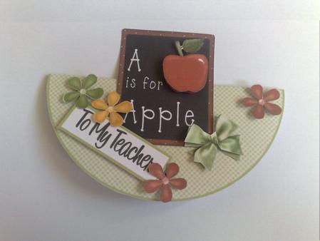 Apple Wobble Card for Teacher by Sarah Evans