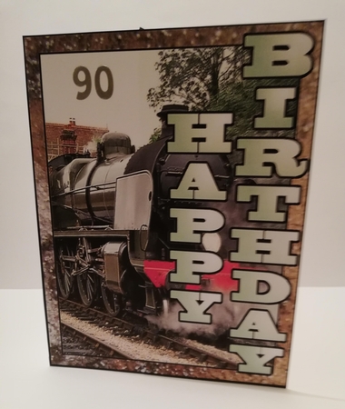 Shutter Surprise Card - Steam Trains by Sarah Gregory