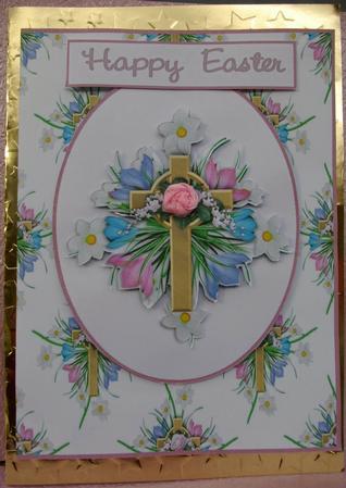 Crucifix & Crocus by Ann Cunningham