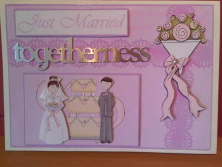 Wedding Congratulations Decoupage Topper by Sarah Johnson