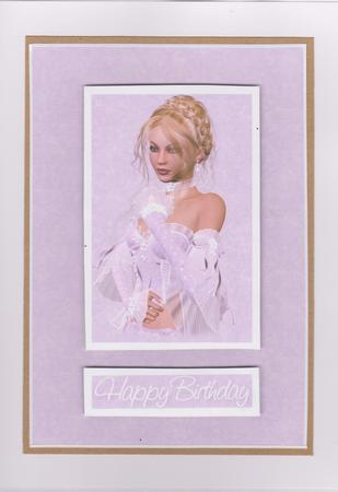 Lady in Purple Card Kit by Sarah McEwan