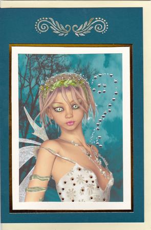 Fairy Frolics in Cream A4 Card Front by Sarah McEwan