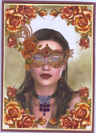 Masqued Beauty & Gorgeous Roses by Sarah McEwan