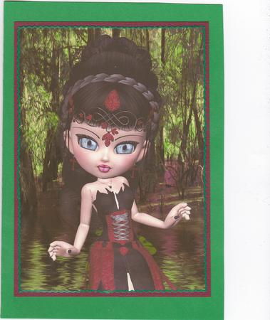 Artemis Goddess A4 Card Topper by Sarah McEwan