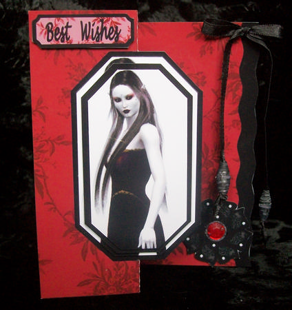Vampyre Foldback Card by Sarah Lake