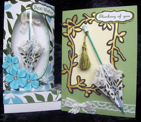 Tropical Parasol Pillow Card by Sarah Lake