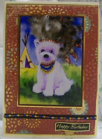 4 Westie Round the World Toppers by Sarah Lake