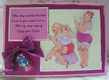 When They Invented Chocolate It Was to Give Women Curves, Thats My Story Anyway Enjoy Your Easter by Sarah Lake