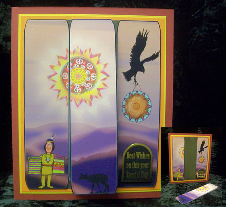 Native American Indian Bookmark by Sarah Lake