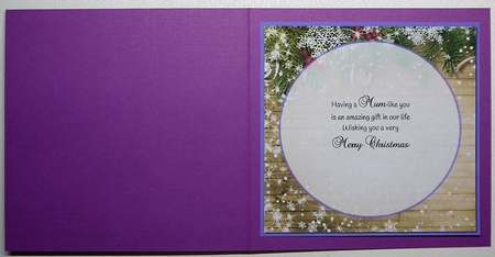 INSERT TO MATCH PURPLE BAUBLES CARD by Selina Dittmann