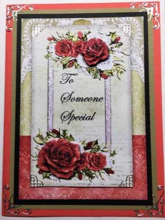 A5  Red Roses Mini Kit by Selina Dittmann