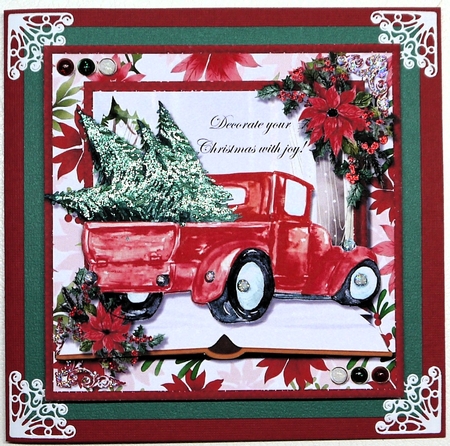 Christmas Trucks Red 2  by Selina Dittmann