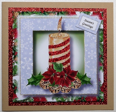 Christmas Candle 8x8 by Selina Dittmann