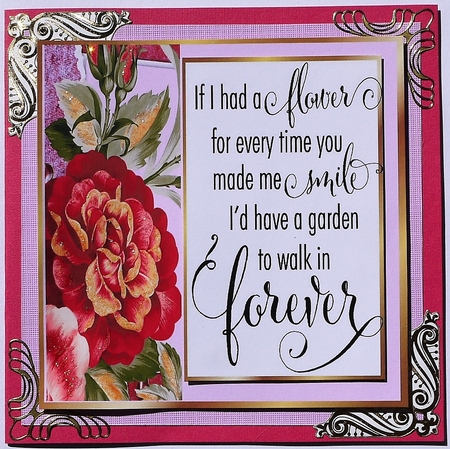 Pretty flowers/pretty verse window cards 8x8 by Selina Dittmann