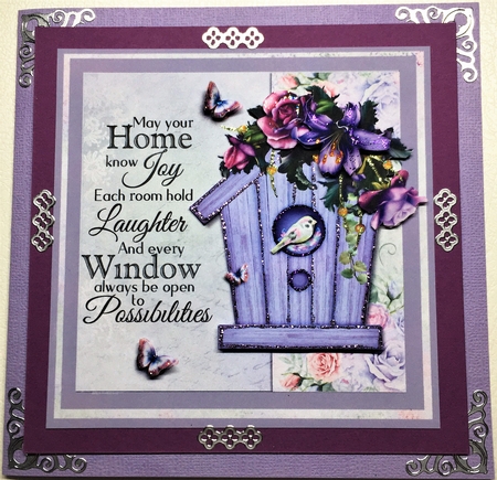 New Home No.1 Purple Bird House by Selina Dittmann