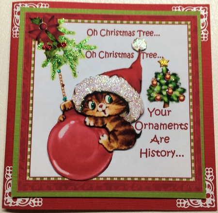 7x7 Kitten fun at Christmas  by Selina Dittmann