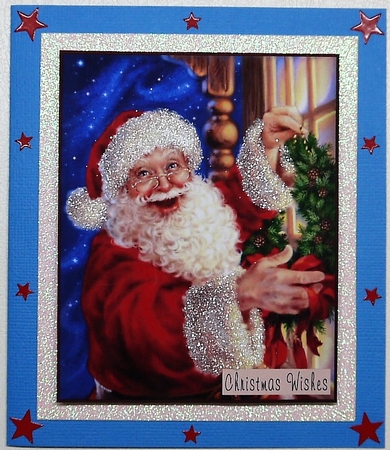 Santa with Reinder and Wreath Toppers by Selina Dittmann