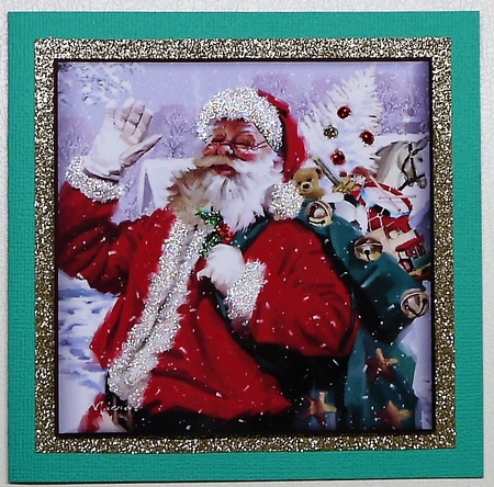 Santa Bearing Gifts Version 2 Topper by Selina Dittmann