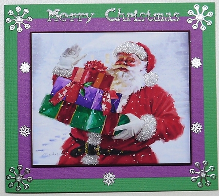 Santa Bearing Gifts Version 2 Topper by Selina Dittmann