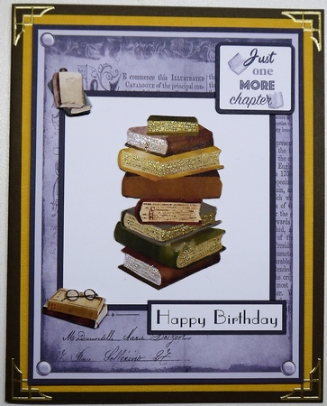 Male books greeting card by Selina Dittmann