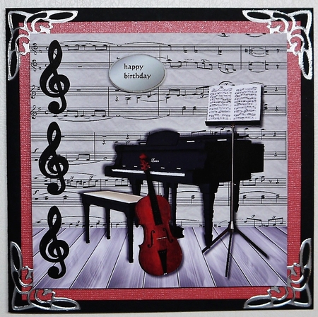 Birthday  Piano Music Topper by Selina Dittmann