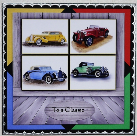 Male Card Topper Classic Cars by Selina Dittmann