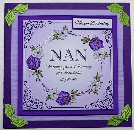 Nan Card With Flowers by Selina Dittmann