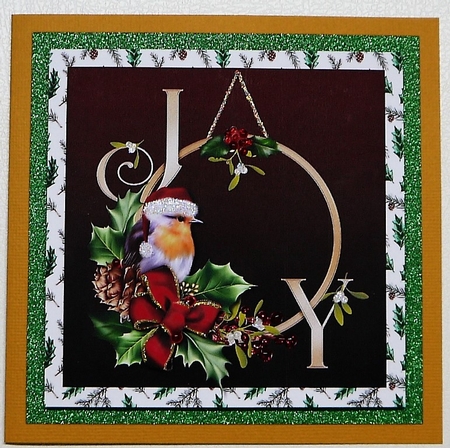 Yule Tide Magic - Rockin Robin 12 - 3D Decoupage kit + Insert & Gift Tag by Selina Dittmann