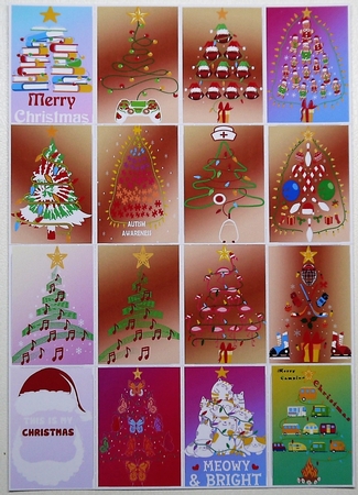 No Cut Just Print Christmas tags - Various Christmas by Selina Dittmann