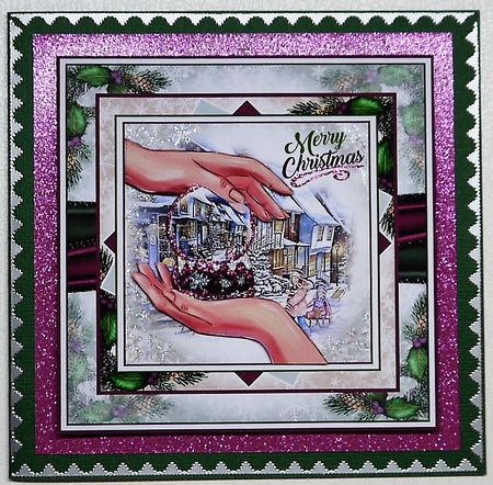 Holding A Snow Globe 03 Mini Page Kit by Selina Dittmann