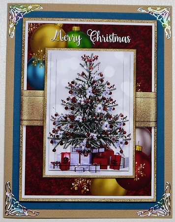 Christmas Tree 5X7 Card Front Kit-4 by Selina Dittmann