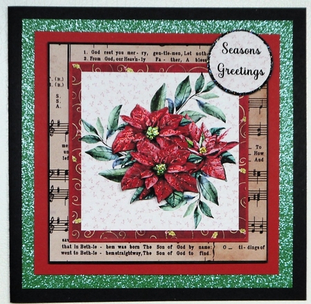 Poinsettia Christmas Card by Selina Dittmann