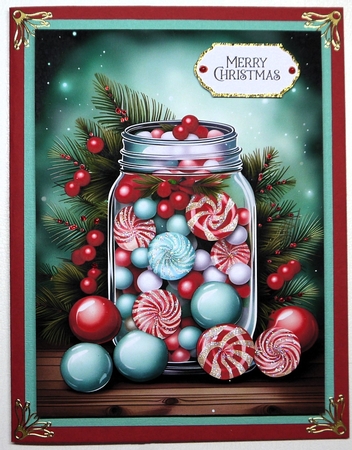 Christmas Candy Jar A4 by Selina Dittmann