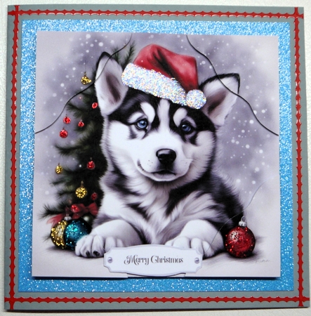 In The Christmas Spirit 7x7 card kit. Matching Box, Gift Bauble,Tag. by Selina Dittmann