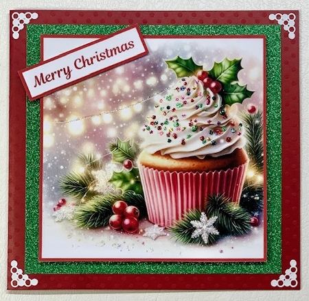 2 X 7 X 7 Christmas Cupcake Toppers. by Selina Dittmann