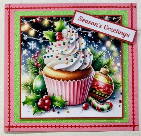 2 X 7 X 7 Christmas Cupcake Toppers. by Selina Dittmann