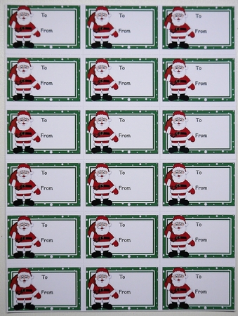 Santa Christmas Gift Tags by Selina Dittmann