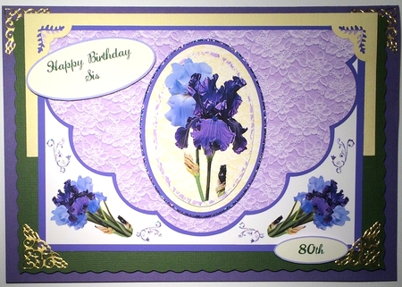 Scalloped Edge Envelope Front -iris by Selina Dittmann