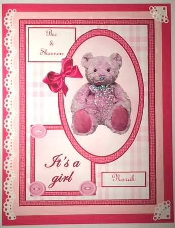 Baby Girl Quick Card by Selina Dittmann
