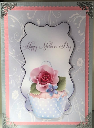 Cupcake Card Topper - Happy Mother's Day by Selina Dittmann
